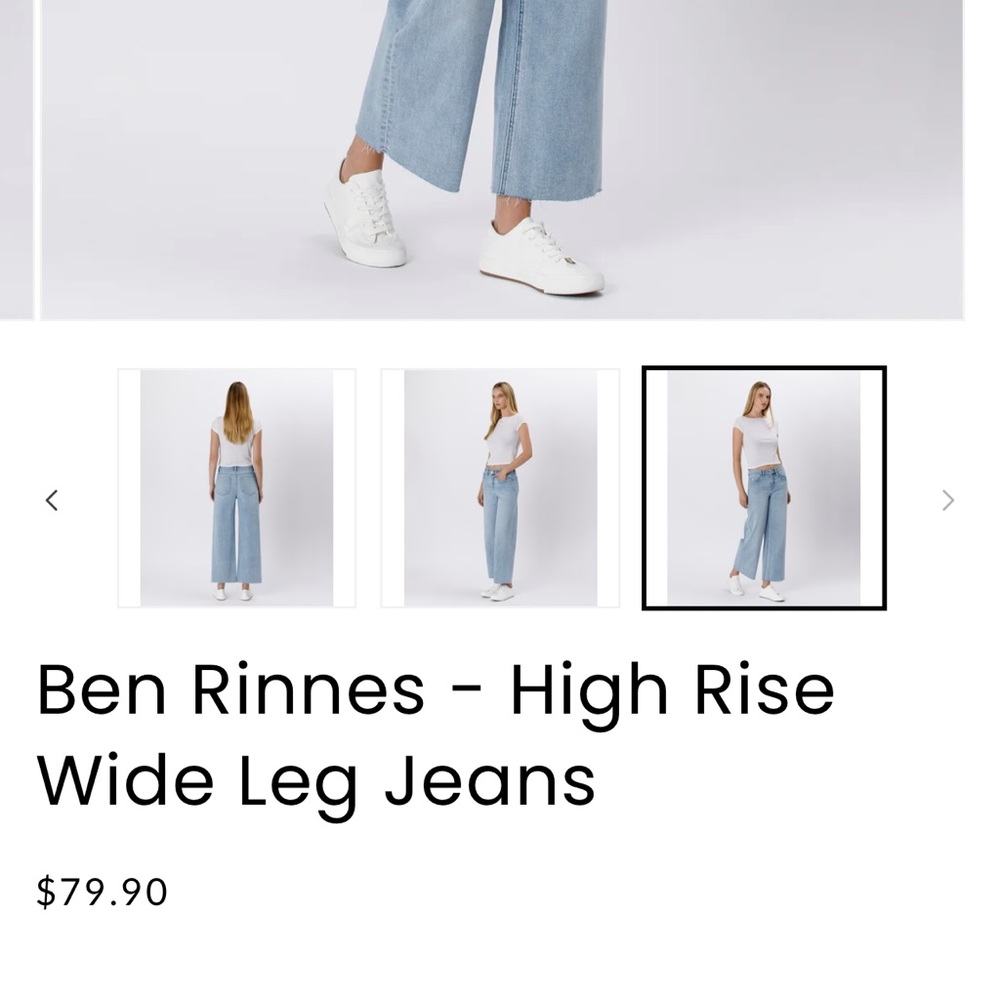 Vervet Light Blue Wide-Leg Women Jeans - Picture 5 of 10